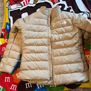 The North Face Women's Beige Puffer Jacket